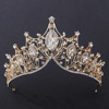 Golden crown for bride handmade, headband, hair accessory