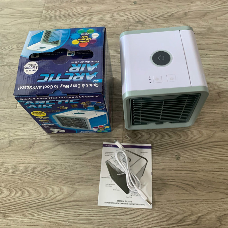 Home usb air cooler mini desktop fan por...