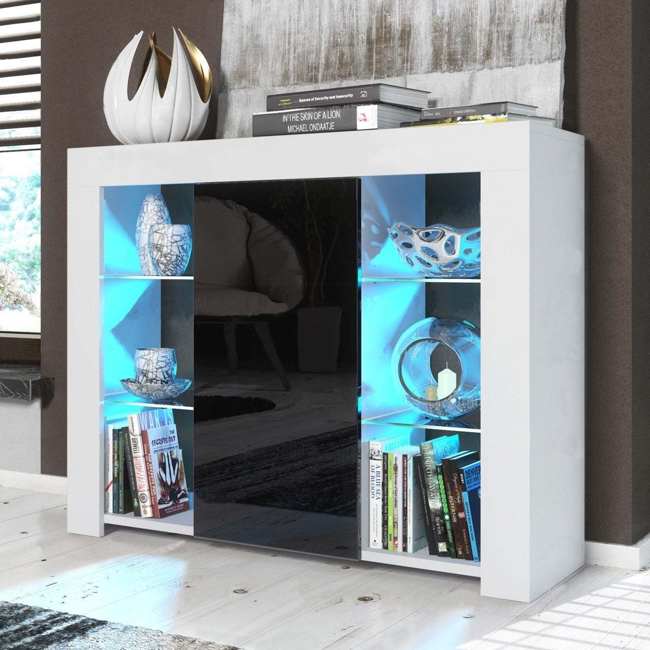 Moderno Estilo nórdico aparador gabinete simple vajilla gabinete de almacenamiento de mercancías