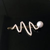 Brand hairgrip from pearl, hairpins with letters, hair accessory, elegant bangs, internet celebrity