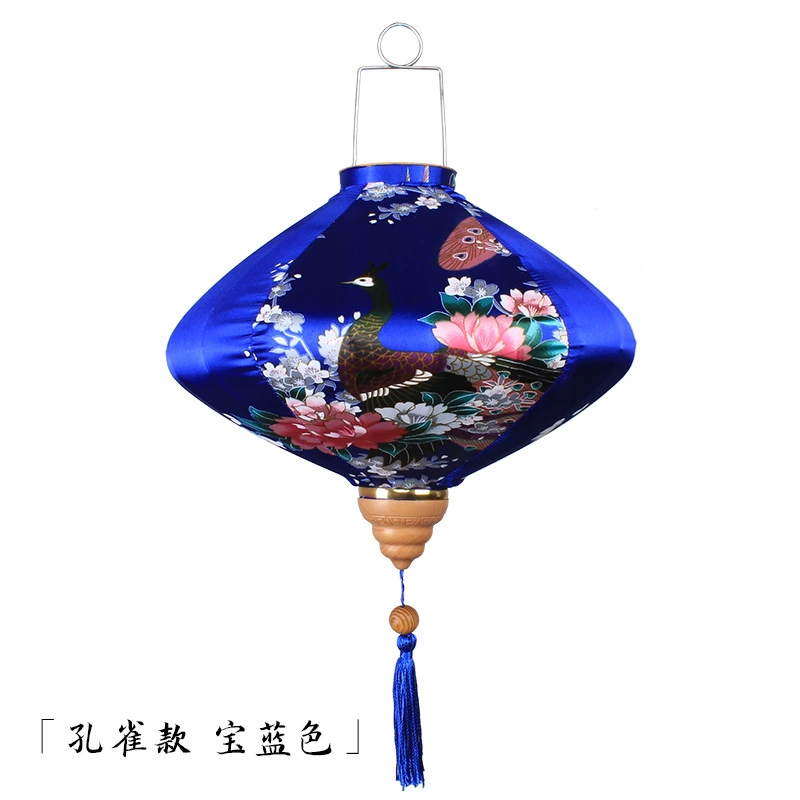 Chinese flashlight, festive Japanese lamp, peacock