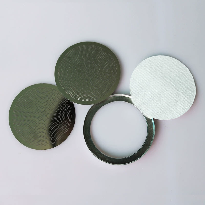 Вытяжка с низкой концентрацией отбора проб 47 мм, кварцевый фильтр, мембранный фильтр из стекловолокна, мембранный фильтрующий картридж, алюминиевое кольцо, сетчатый перетаскиватель