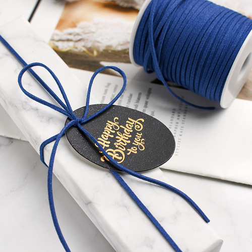 Leather rope flower shop supplies materials flower bouquets decorative velvet belt wrapped flower tying rope floral packaging materials simulated leather rope