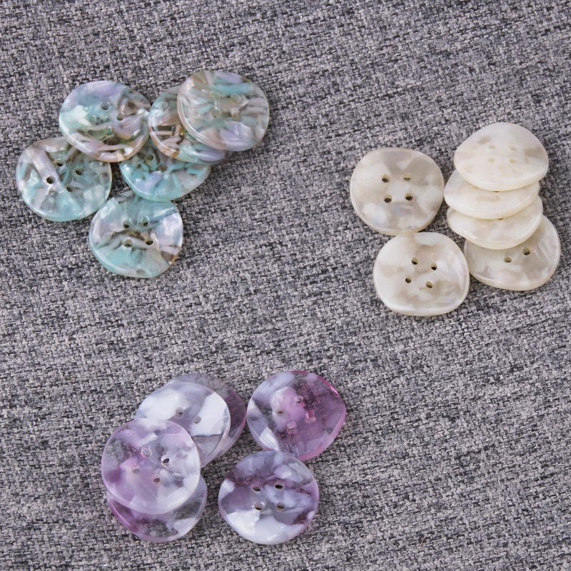 Acetic acid Button circular Undulation Beige Decorative buckle Windbreaker overcoat shirt suit button wholesale customized