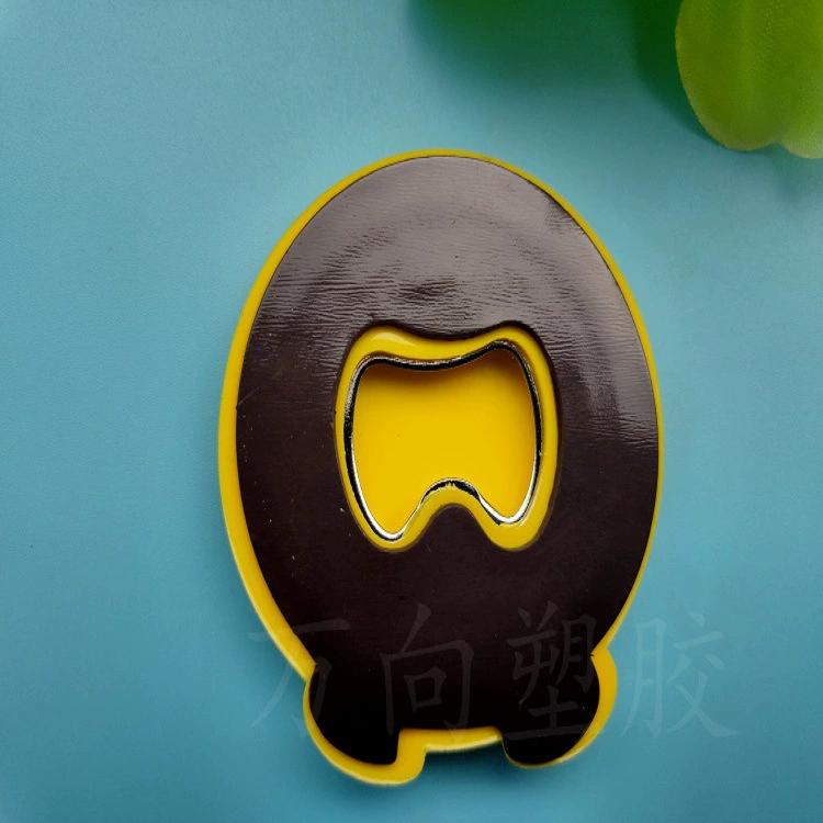 Creative cartoon universal bottle opener, plastic fridge magnet