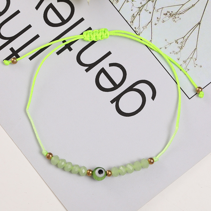 Fashion Eye Artificial Crystal Rope Knitting Unisex Bracelets display picture 5