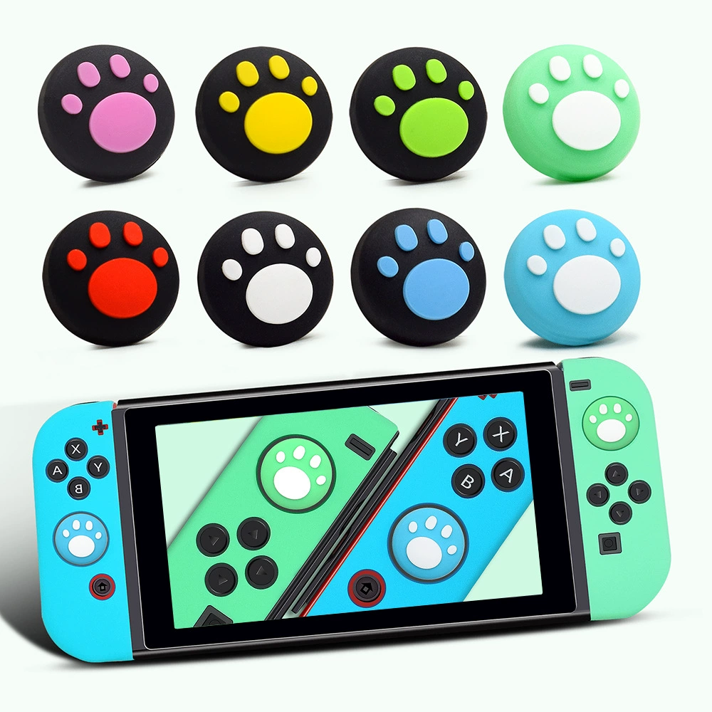Nintendo Switch Ручка Handlecoke Switch OLED Raptor Нажатие Клавиш Кат Кошки Кошки Когти Силиконовая Шапочка