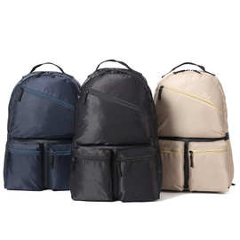 新款双肩包男学校背包学生书包大容量简约户外旅行背包高中生书包