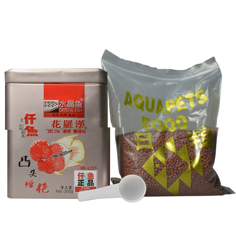 Рыба мандарина кровь попугай Архат счастливый и красочный корм для рыб Тропические рыбы богатая еда для рыб 10 дней Красный попугай корм для рыб