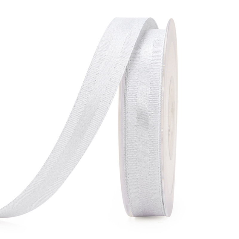 Costilla borde plata trama satén cinta flor regalo embalaje cinta decorativa hecha a mano DIY accesorios textiles cinta image 8