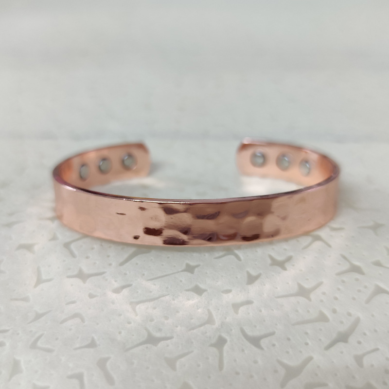 Customization Laser Engraving, Solid Color Pattern Men'S Retro Bangle Customization Laser Engraving Solid Color Copper Men Cuff & Bangle