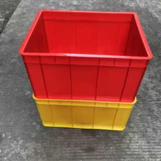 615*425*250红色塑胶箱 黄色加厚塑料水箱 长方形周转箱 储水箱