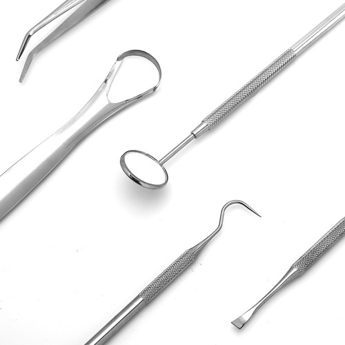 Stainless Steel Dentist Tool Set Dental Calculus Remover Dental Tools Oral Care Probe Oral Mirror