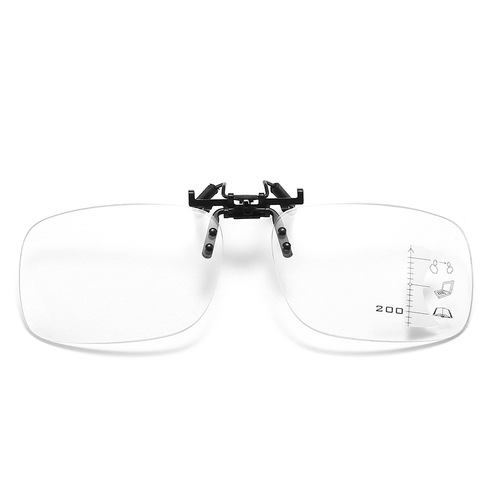 Progressive multi-focus presbyopic glasses clip for far and near purposes, intelligent automatic zoom anti-blue light presbyopic glasses for men and women