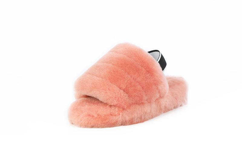 Women Sandals Flat Wedge Fashion Plaid Furry Wool Open Toe Elastic Band Cool Slippers Velvet Coconut Wool Slippers