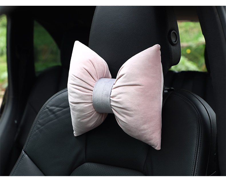 Car headrest waist Dutch velvet neck pillow new Li velvet does not shrink and does not fade car headrest