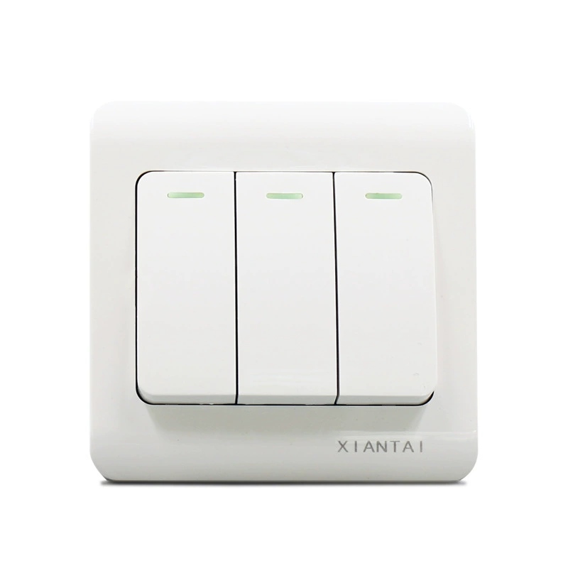 Manufacturers sell Xiantai Wall Switch Type 86 Dark Installed Three -Open Single -Control Three Single -CC CCC CC certification