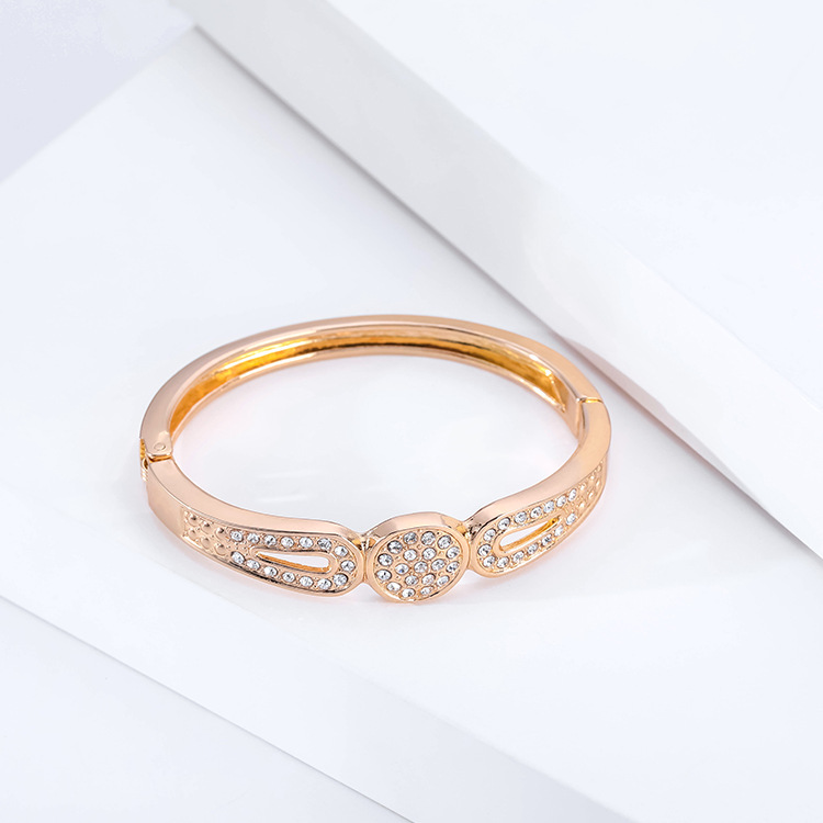 Fashion Simple Diamond Gold Plated Bracelet