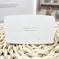 JEWELRY Multi-Hole Earring Hook Card Korean Style Earring Hook Decorative Packaging Card C-Hook Pendant Simple and Fashionable