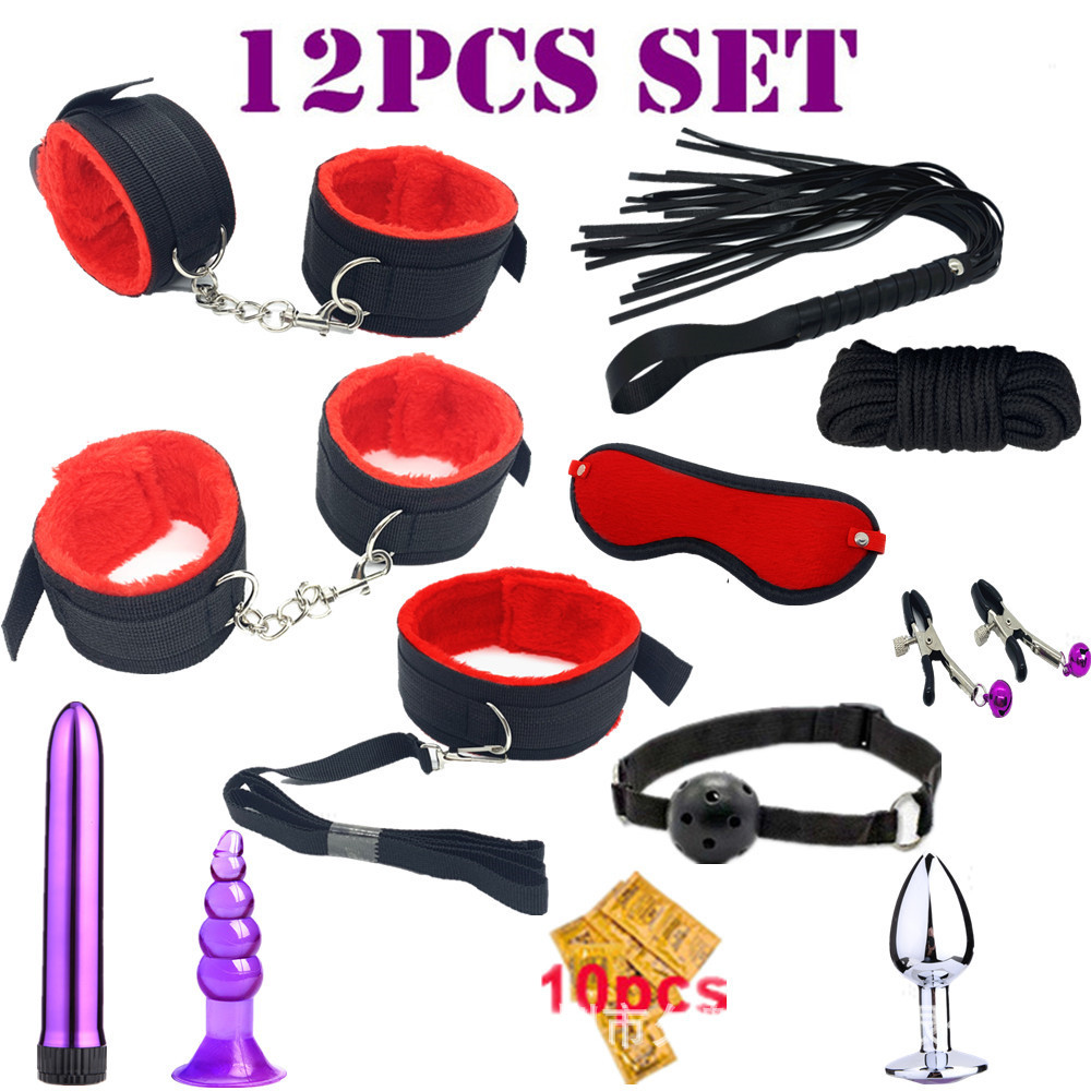 情趣捆绑套装12件套男女共用另类捆绑束缚套装成人用品刑具批发