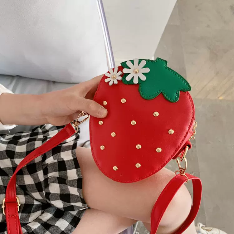 Детская сумка, мультяшная клубника, детский кошелек, корейский стиль