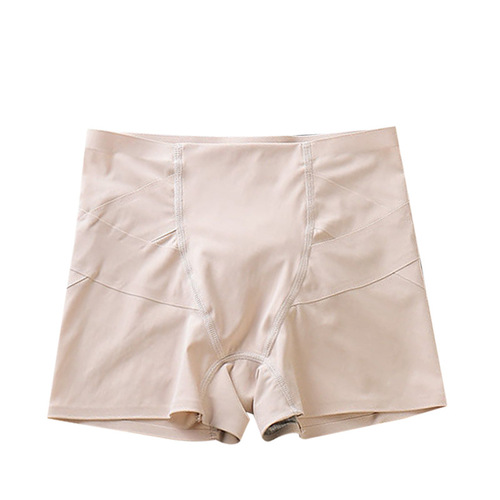 Kaka's same style tummy control pants graphene seamless women's safety pants body shaping buttocks tightening crotch high waist Barbie pants underwear