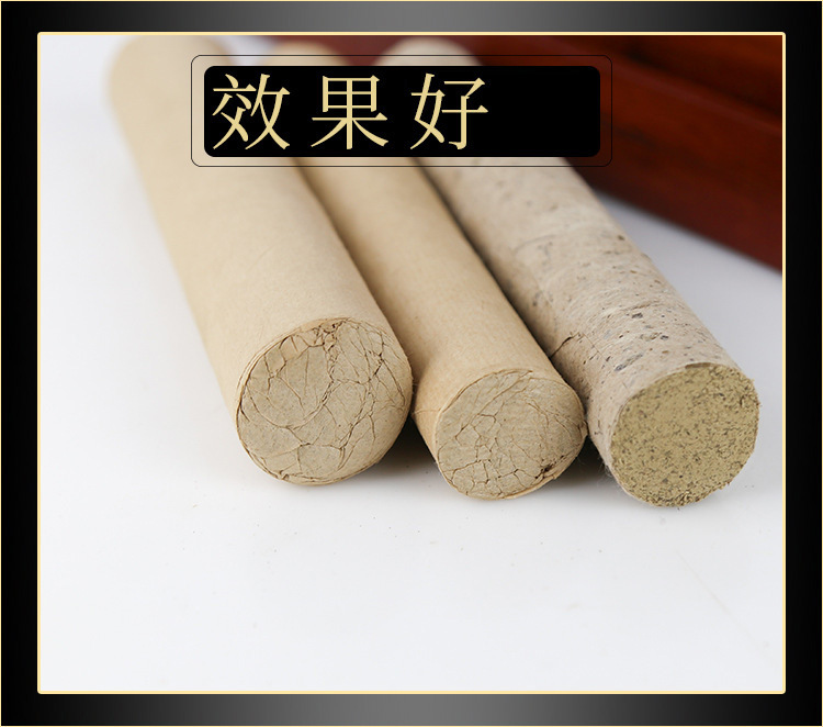 Five-Year Aged Moxa Stick 30x200mm Thick Moxibustion Bar for Warming Therapy in use