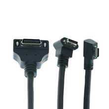 CameraLink线缆供信号高柔拖链MDR转SDR弯头26P侧弯工业相机线
