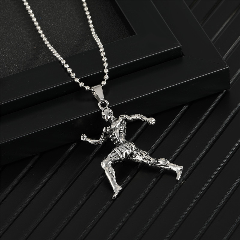 New Punk Muscle Male Necklace display picture 3