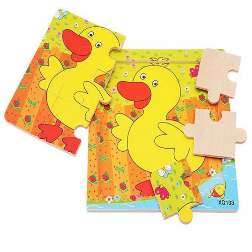 9 wooden children's puzzle early education developmental cartoon animal traffic cognition puzzle board kiosk toy wholesale