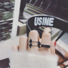 Arrow, set, fashionable universal ring, Korean style, new collection, 5 pieces, on index finger