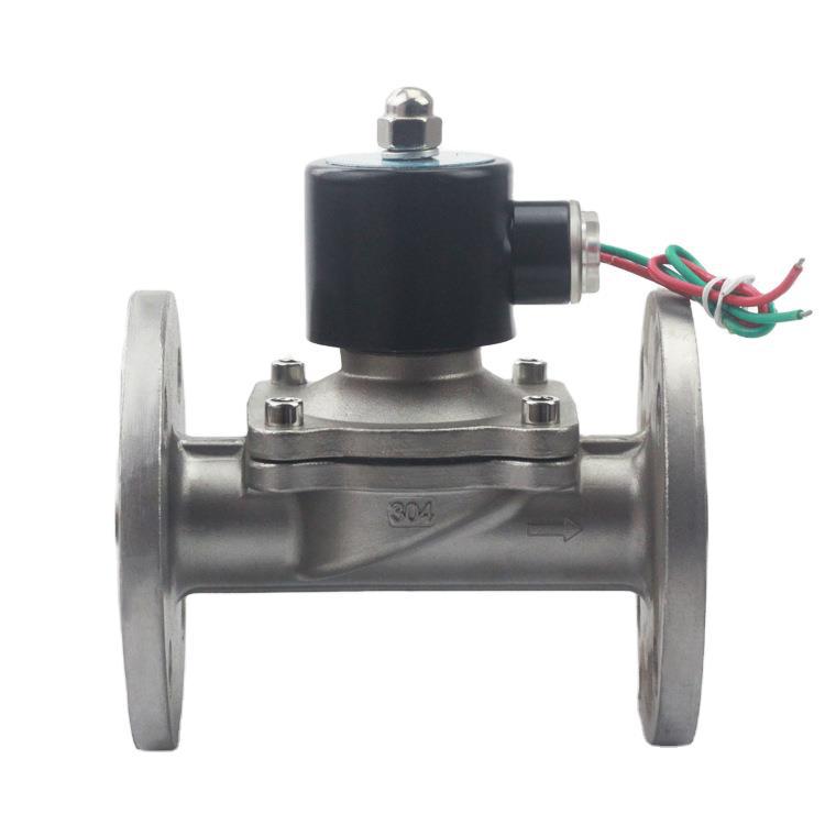 厂家直供2W-250-25BF 法兰 不锈钢304电磁阀 1寸常闭AC220V DC24V