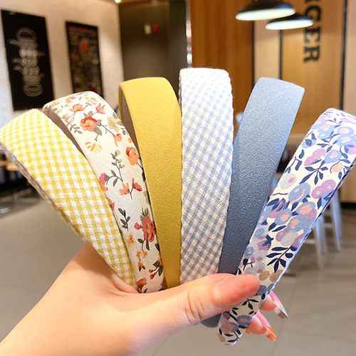 Forest style small fresh pastoral style hairband Morandi color small floral headband hairpin retro French romantic hair accessories