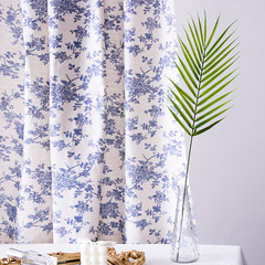 ins wild rose blue flower retro tablecloth Korean style internet celebrity home decoration tablecloth picnic cloth internet celebrity shooting cloth