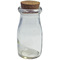 供应卡口牛奶瓶玻璃瓶 工艺品装饰包装瓶子 带木塞密封玻璃牛奶瓶