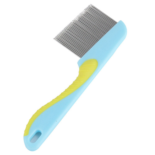 Factory direct supply of new hardcover pet flea comb, pet cleaning and beauty tools, deworming and knotting comb