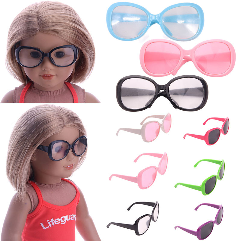 2022新款18寸美国女孩娃娃配件眼镜43cm夏芙娃娃玩偶眼镜厂家直发