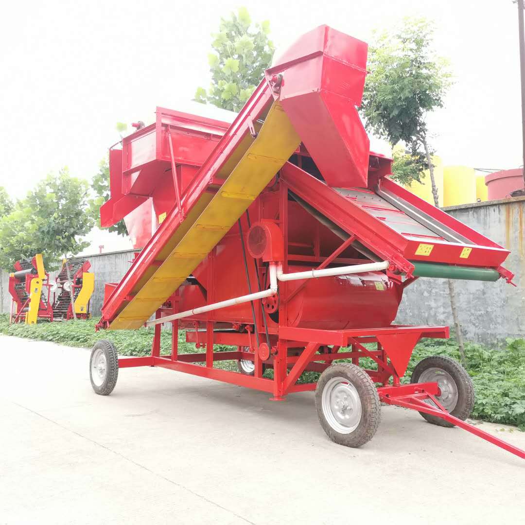 安徽家用花生摘果机电动打花生机子秧果分离干净自带单排杂