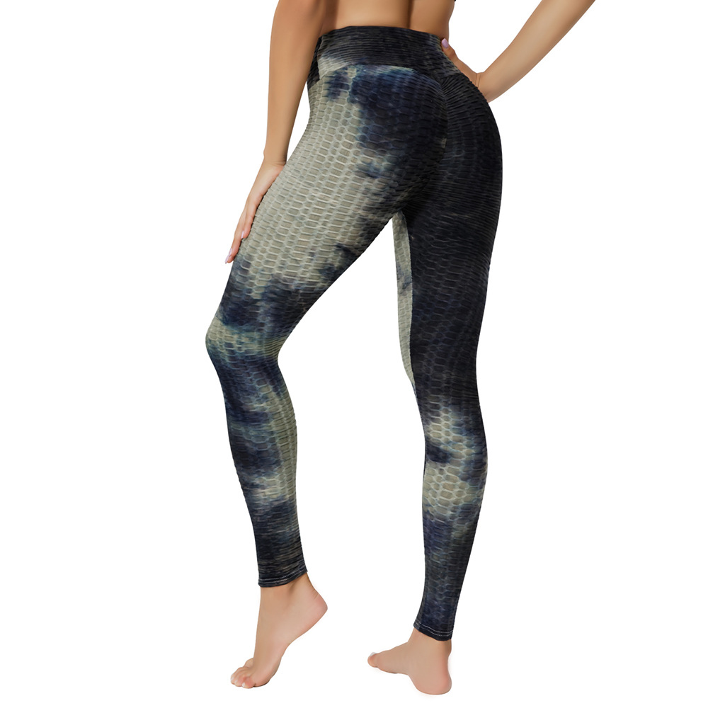 Tie-dye Anti-Cellulite Push-Up Yoga Leggings for Women