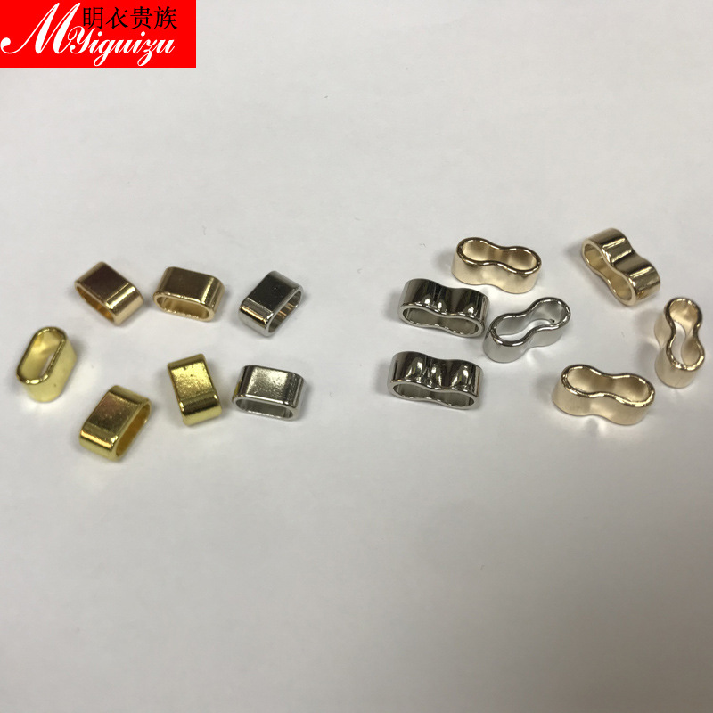 欧美外贸热销潮流手机壳挂绳子装饰吊钟 松紧绳五金属束口8字卡扣
