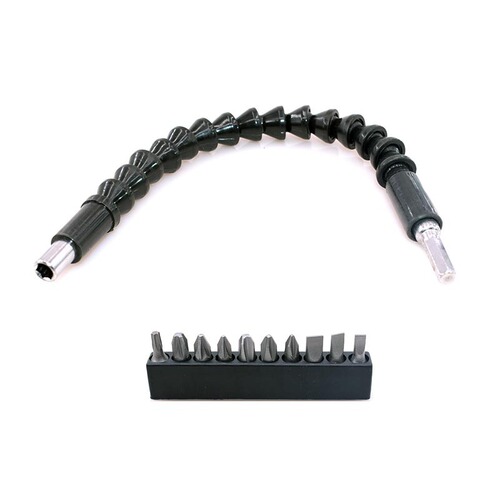 Electric screwdriver cornerer black universal flexible shaft extension rod electric drill turning tool multi-functional bit turning bit