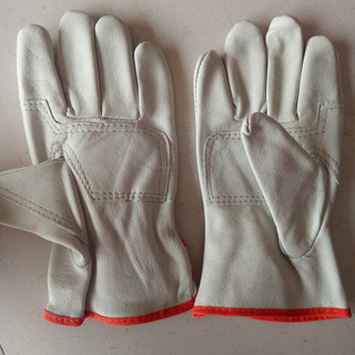 短款山羊皮氩弧电焊接司机手套隔热防烫防穿刺舒适劳羊皮防烫耐磨