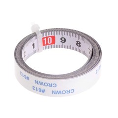 Sticky scale steel ruler forward and reverse middle-point ruler with glue scale tape measure self-adhesive ruler sticky ruler with ruler