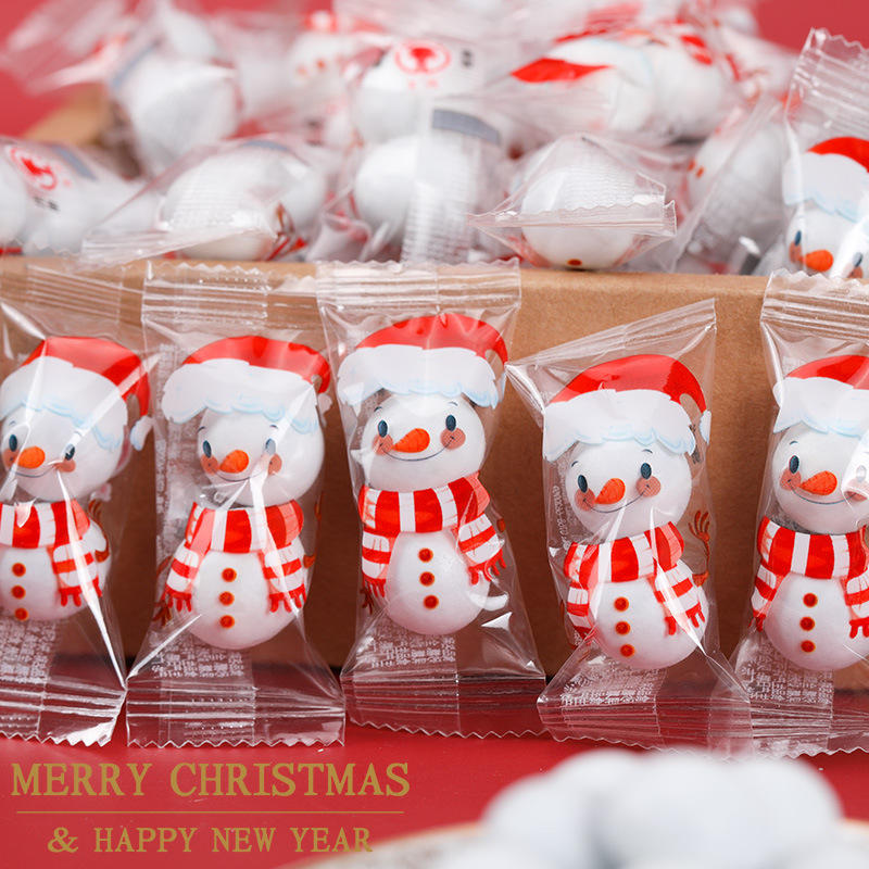 Christmas candy snacks candy bulk Snowman Chocolate bean snacks candy Christmas