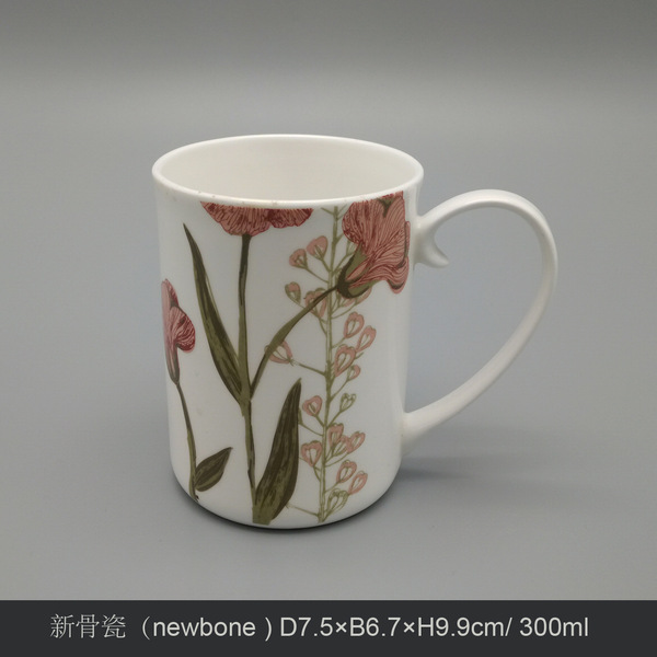 New bone porcelain roasted flower paper Foreign trade retro flower…