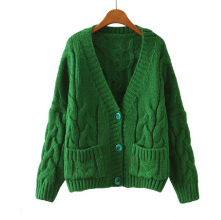 2023 estilo coreano prendas de punto de las mujeres cardigan corto de lana gruesa ropa de mujer de primavera y otoño estudiantes sueltos suéter abrigo mujeres image 7