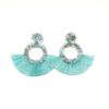 Crystal earings, commemorative earrings, trend accessory