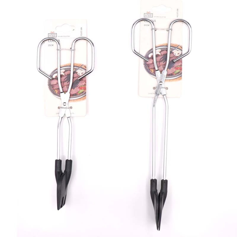 Directo de fábrica de acero inoxidable vajilla clip de comida pan barbacoa clip de alimentos clip de nylon negro Clip de cocina