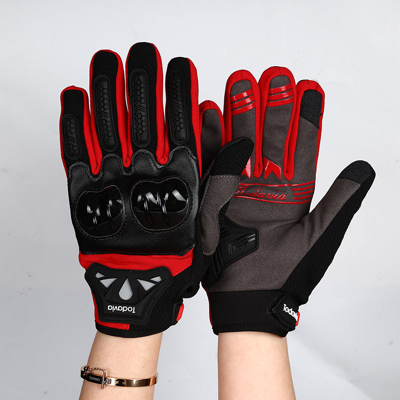 Guantes de ciclismo motocicleta bicicleta ciclismo guantes pantalla táctil carreras fuera de la carretera al aire libre dedo completo guantes de protección solar
