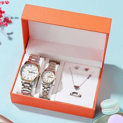 TOLUCK情侣手表一对2020新款时尚潮流防水石英表钢带手表女表男表|ru